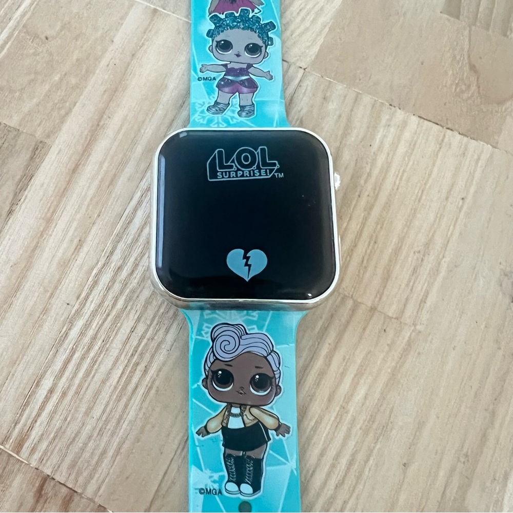 LOL Surprise girls Blue LED digital Watch NEW BATTERY